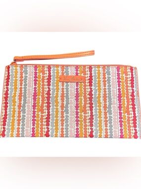 NWOT Vera Bradley Confetti Stripe Slim Zip Wristlet